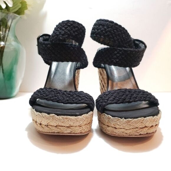 Stuart Weitzman Alex Espadrille Wedges Size 8 - Picture 5 of 7